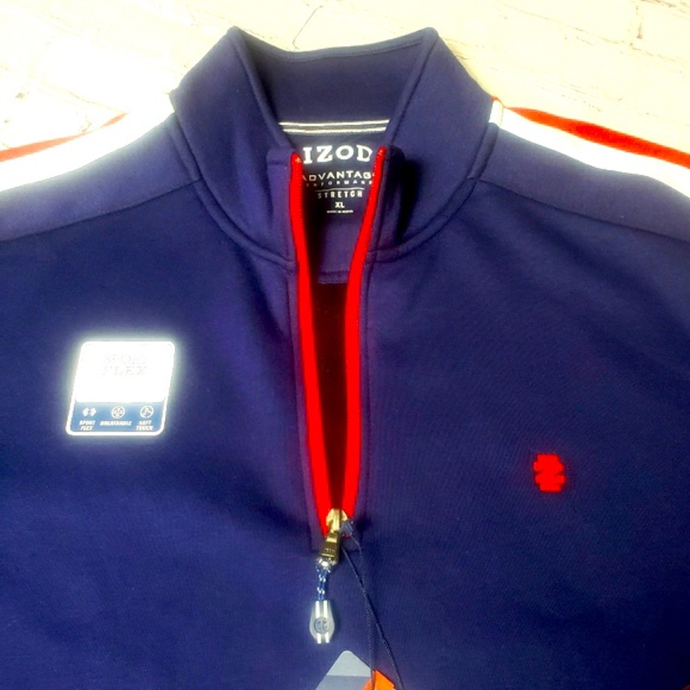 Izod 1/4 Zip Runners Pullover